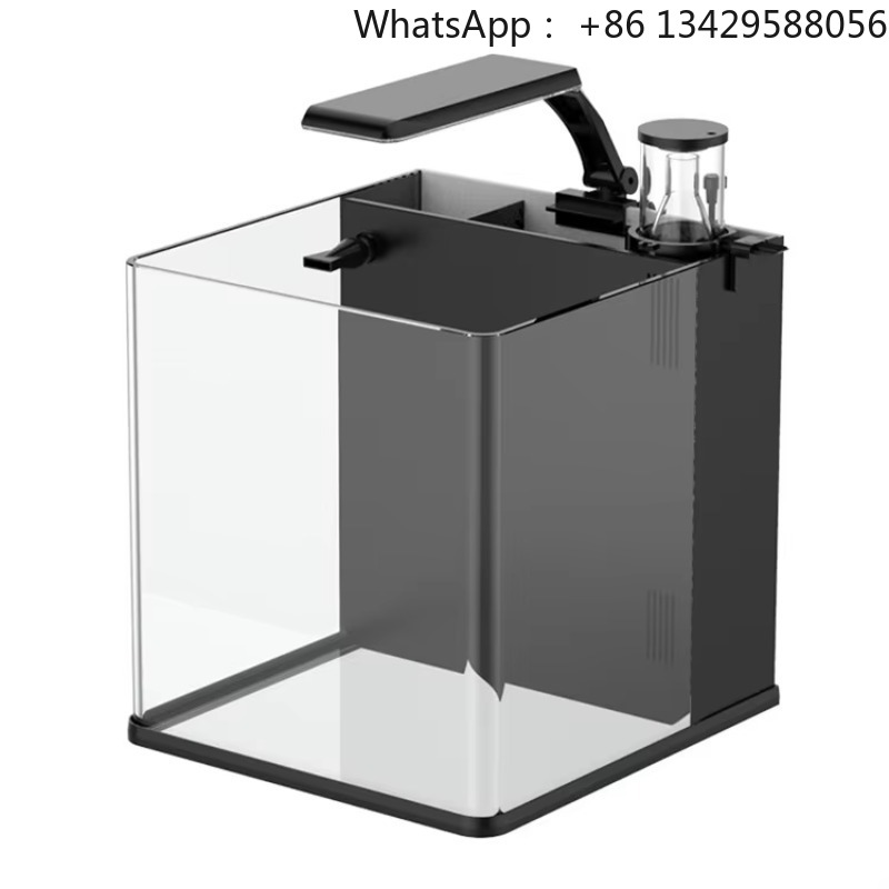 Marine Aquarium Cube - Ultraheldere glazen mini zoutwateraquarium voor zeevissen
