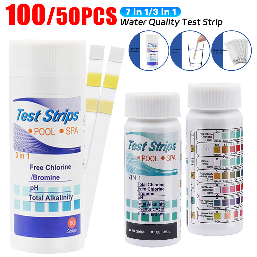 Marine Aquarium Test Kit - 7 In 1 Aquarium Teststrips Multifunctionele