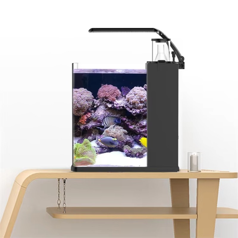 Ultraheldere glazen mini zoutw - Marine Aquarium Cube recensie en prijs