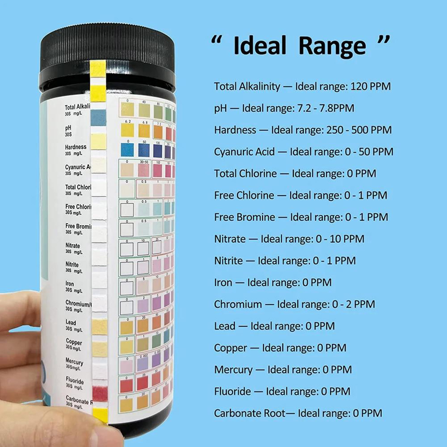 16-in-1 Water Teststrips, 100  - Marine Aquarium Water Testing recensie en prijs
