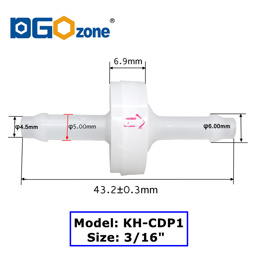 PVDF Terugslagklep Membraan Ku - Marine Aquarium Ozone Generator recensie en prijs