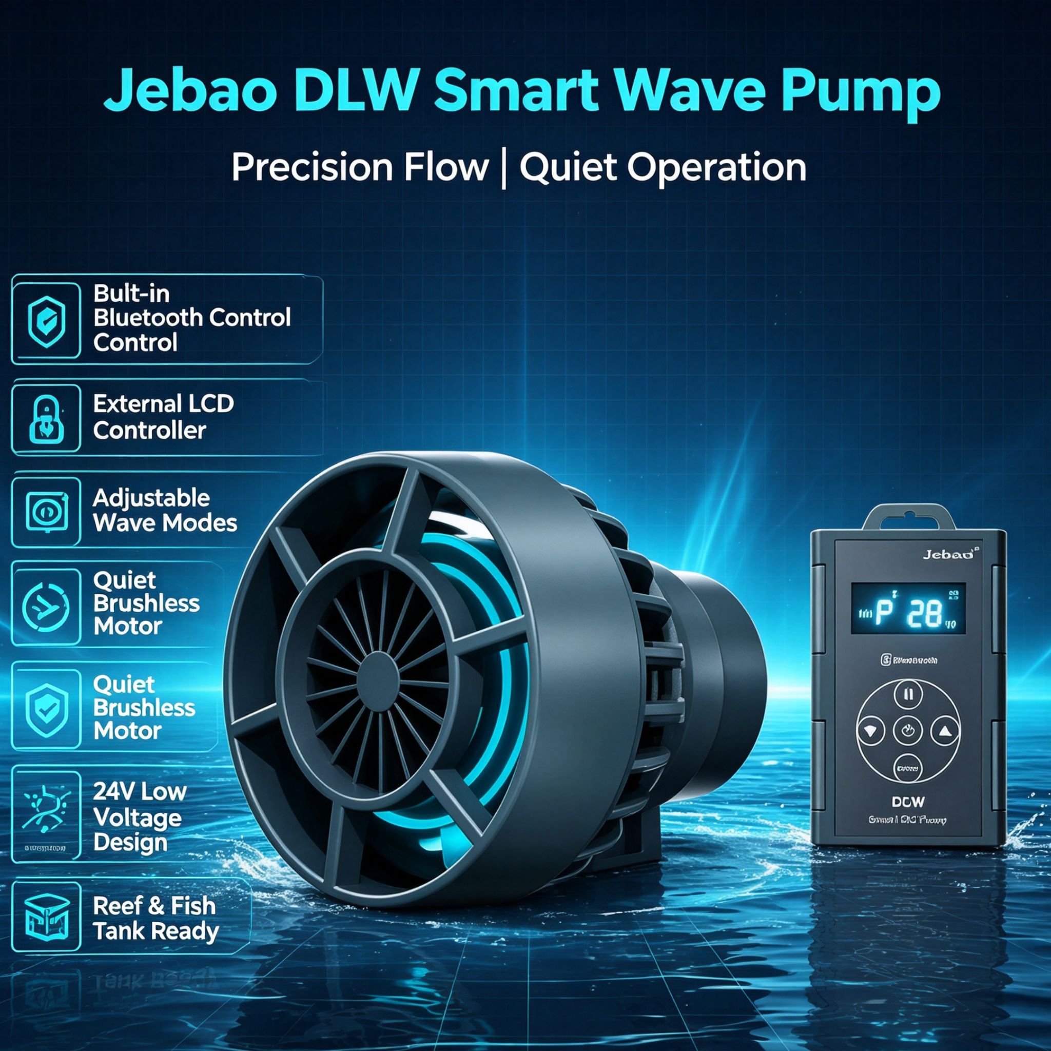 Jebao Jecod DLW-5/20 Serie Blu - Marine Aquarium App recensie en prijs