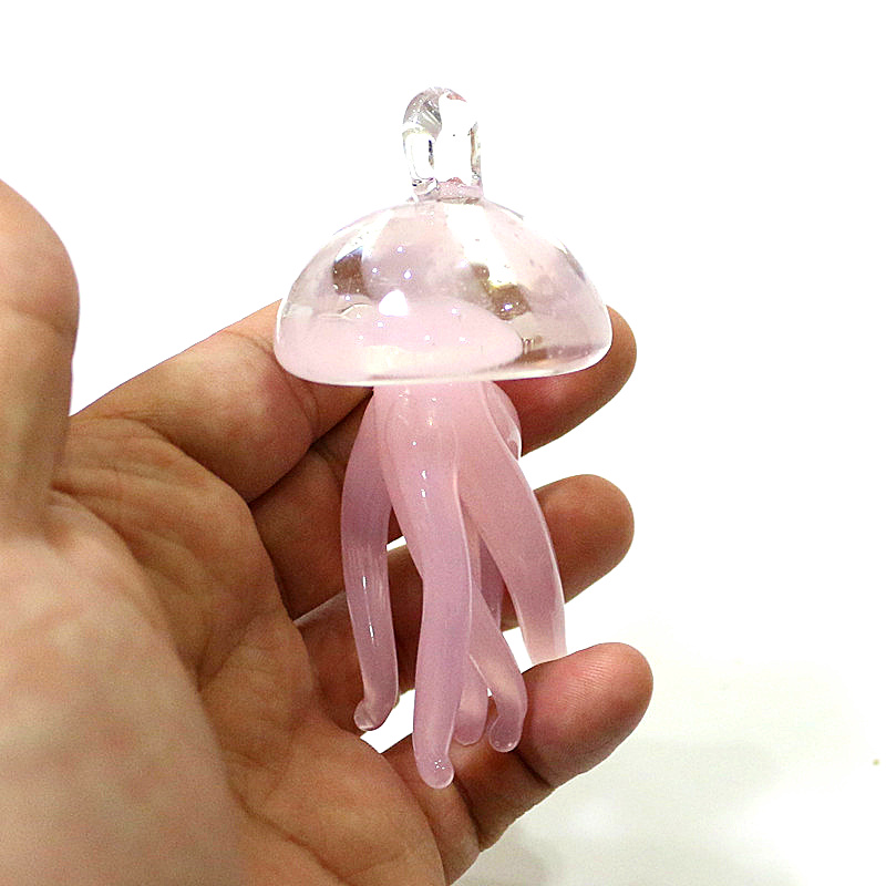Roze Kwallen Glazen Hanger Leu - Marine Aquarium Europe recensie en prijs