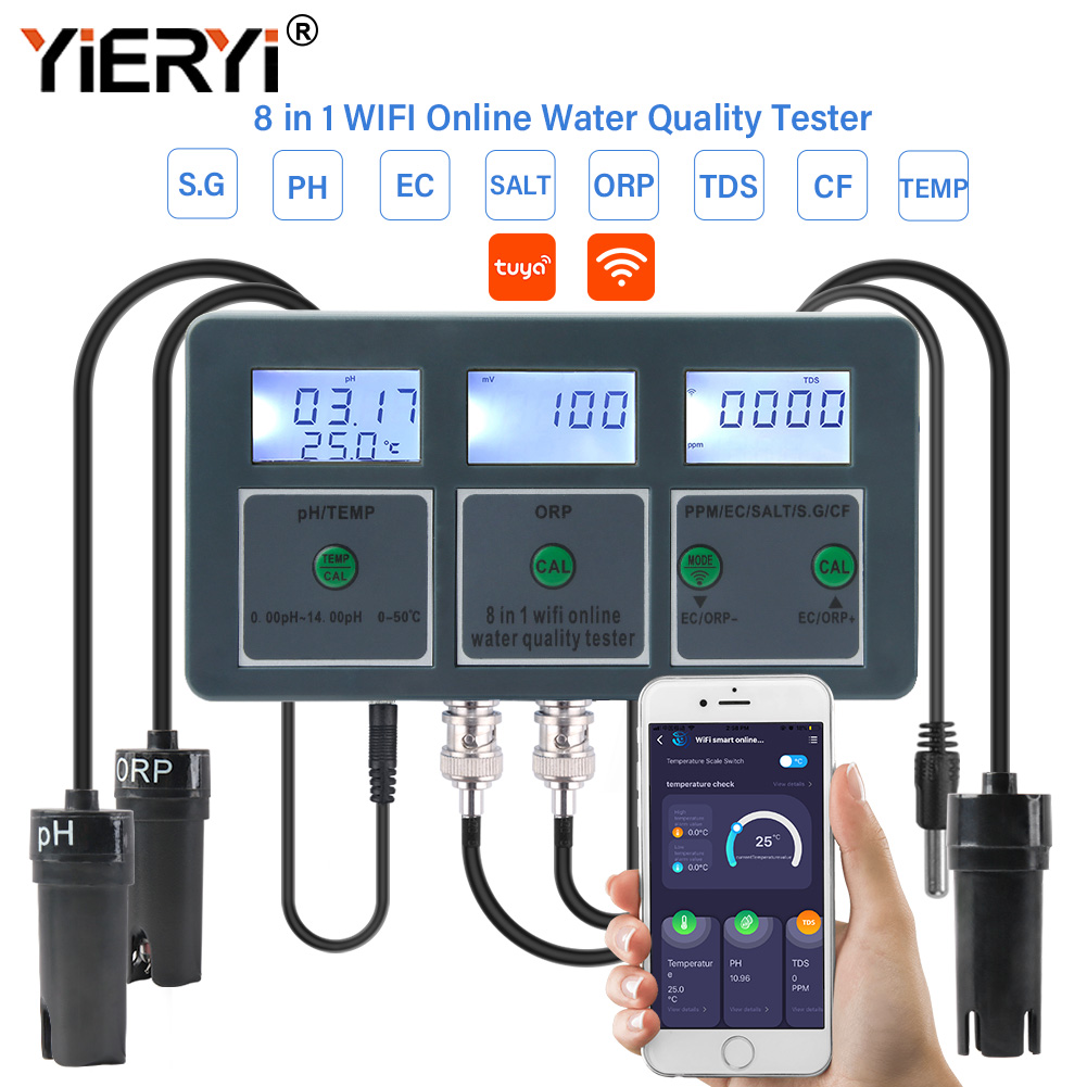 Yieryi WiFi Tuya Smart PH ORP  - Marine Aquarium Test Kit recensie en prijs